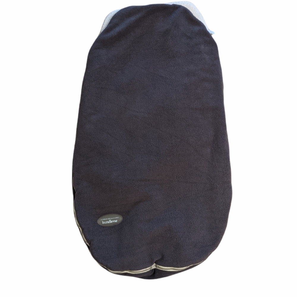 JJ Cole charcoal fleece warm stroller cover